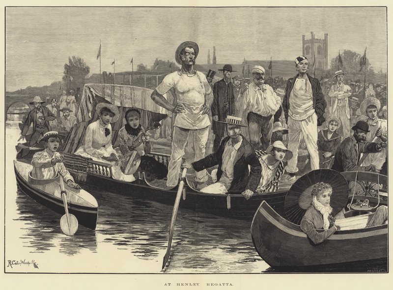 Bij Henley Regatta door Richard Caton Woodville junior