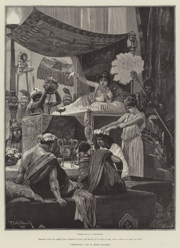 Cleopatra, door H. Rider Haggard door Richard Caton Woodville junior
