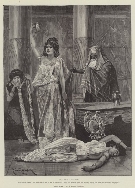 Cleopatra, door H. Rider Haggard door Richard Caton Woodville junior