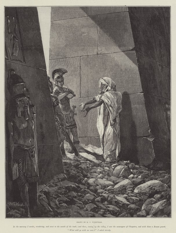 Cleopatra, door H Rider Haggard door Richard Caton Woodville junior