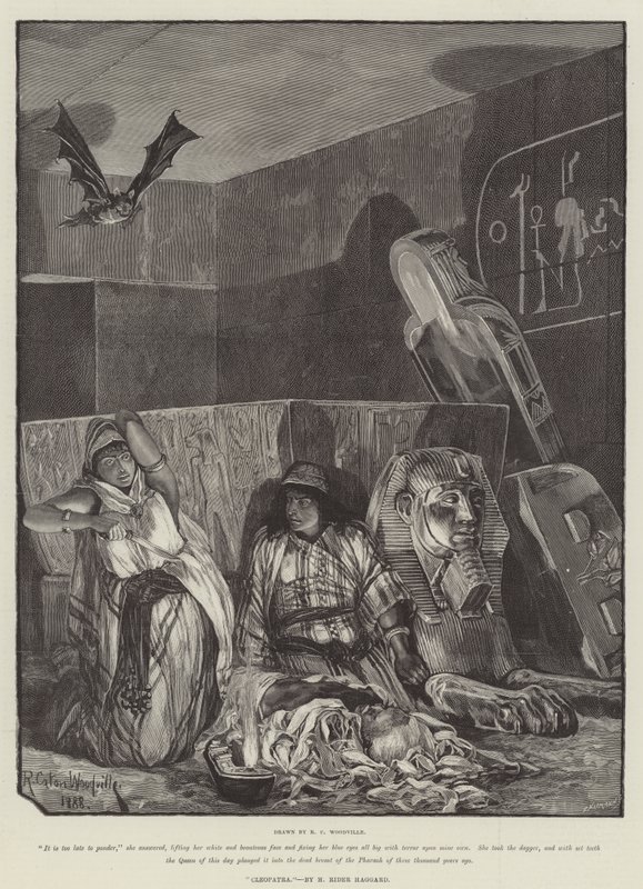 Cleopatra, door H Rider Haggard door Richard Caton Woodville junior