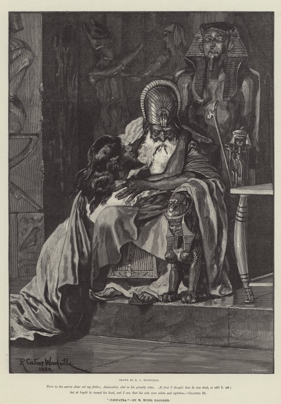 Cleopatra, door H Rider Haggard door Richard Caton Woodville junior