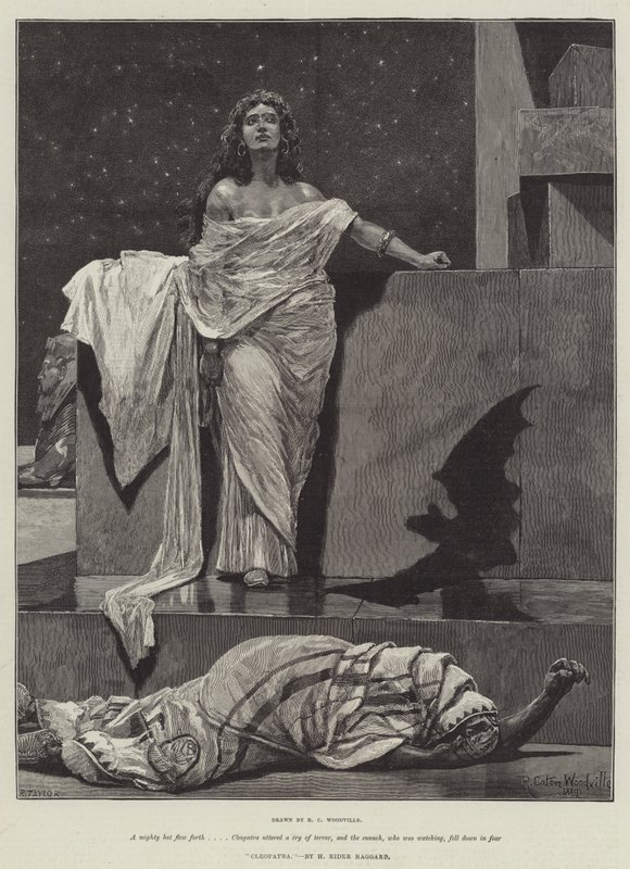 Cleopatra, door H Rider Haggard door Richard Caton Woodville junior
