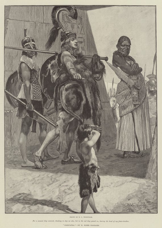Cleopatra, door H Rider Haggard door Richard Caton Woodville junior