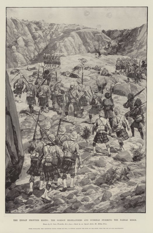 De Opstand aan de Indiase Grens, de Gordon Highlanders en Gurkha