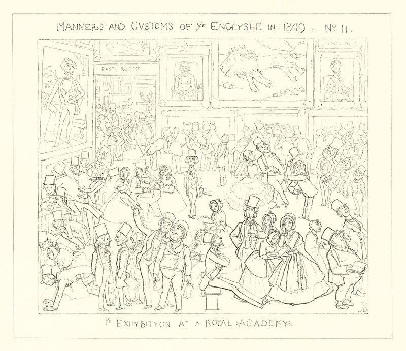 Een tentoonstelling in de Royal Academy door Richard Doyle