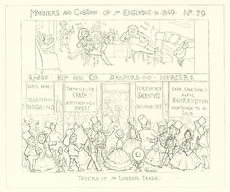 Trucs van de Londense handel door Richard Doyle