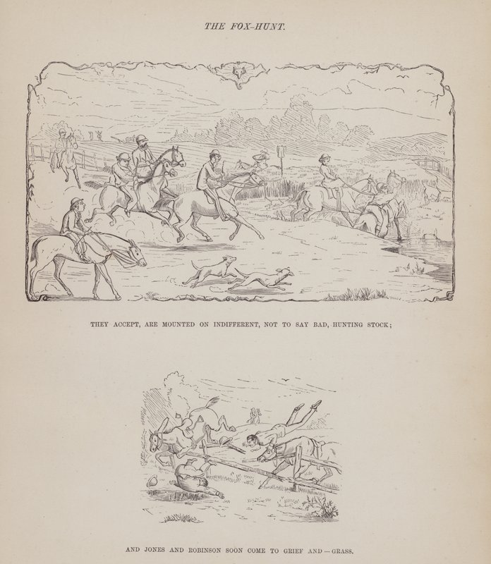 Pagina uit The American Tour of Messrs Brown, Jones and Robinson (gravure) door Richard Doyle