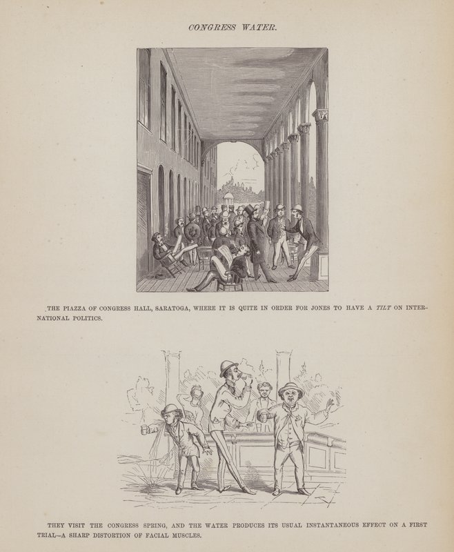 Pagina uit De Amerikaanse Tour van de heren Brown, Jones en Robinson door Richard Doyle