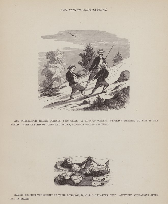 Pagina uit De Amerikaanse Tour van de heren Brown, Jones en Robinson door Richard Doyle