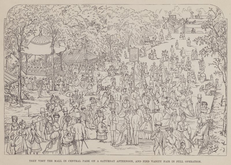 Pagina uit The American Tour of Messrs Brown, Jones and Robinson door Richard Doyle