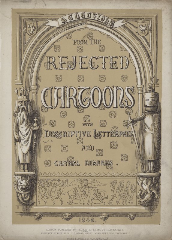 Titelpagina voor Selecties uit de Geweigerde Cartoons door Richard Doyle