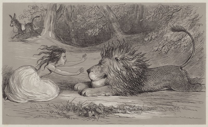 Una en de leeuw door Richard Doyle