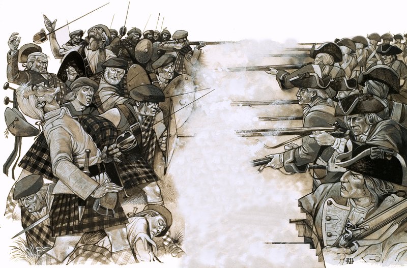 De Slag bij Culloden door Richard Hook