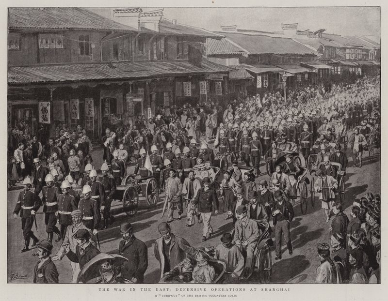 De oorlog in het Oosten, verdedigingsoperaties in Shanghai door Robert Barnes