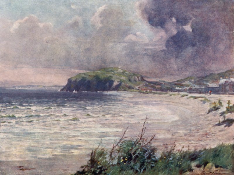 Winderige Ochtend, Llandudno Bay door Robert (after) Fowler