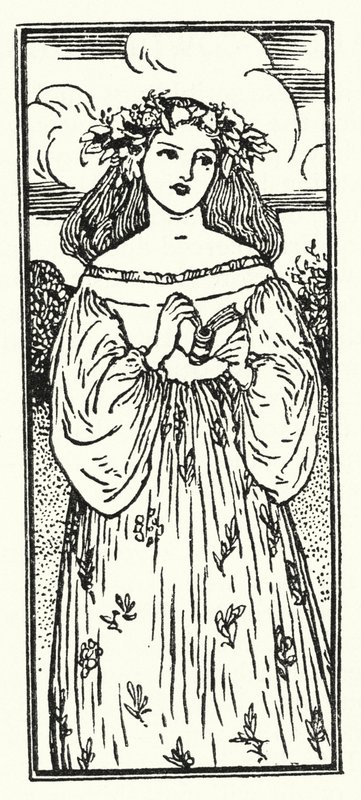 Illustratie voor Gedichten van John Keats (litho) door Robert Anning Bell