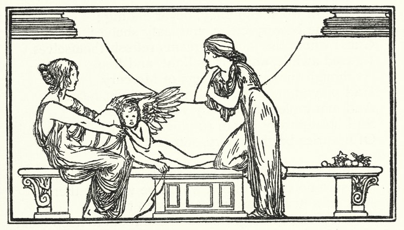 Illustratie voor Gedichten van John Keats door Robert Anning Bell