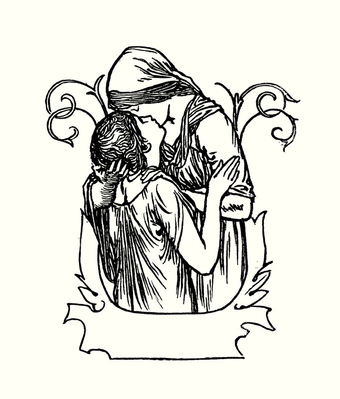 Illustratie voor Gedichten van John Keats (litho) door Robert Anning Bell
