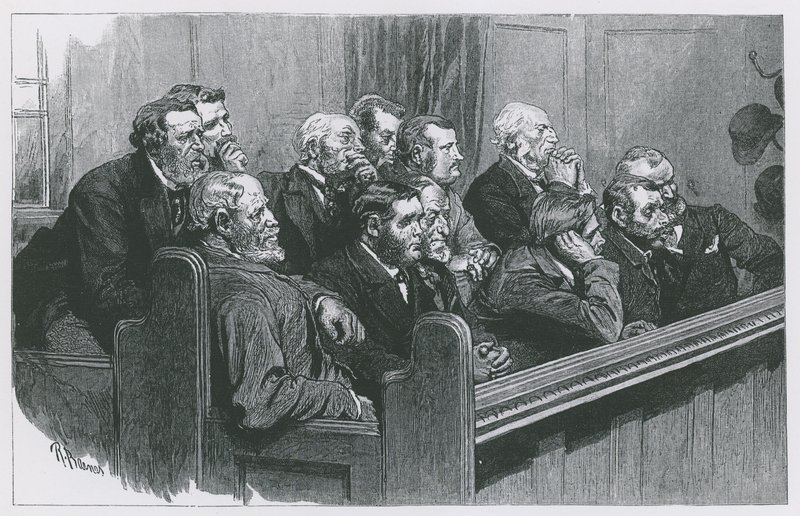 Schetsen in de Koninklijke Hoven van Justitie: Een Gewone Jury door Robert Barnes