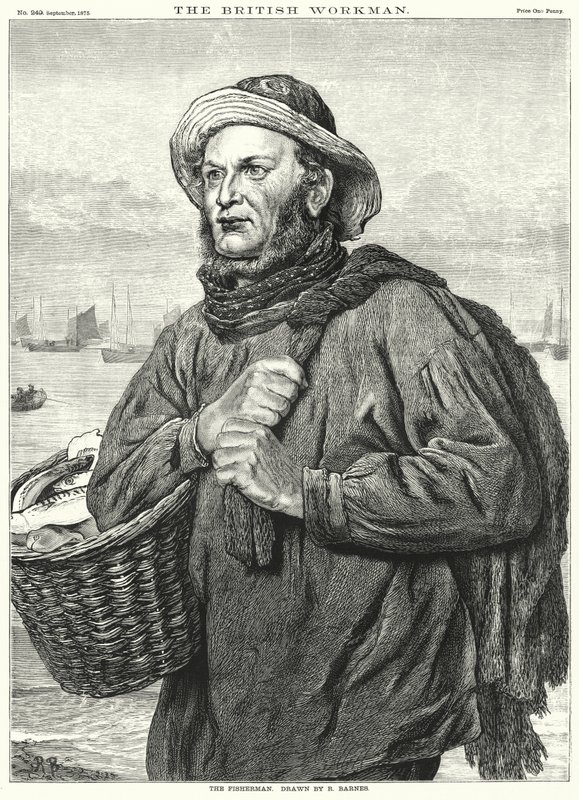 De Visser (gravure) door Robert Barnes