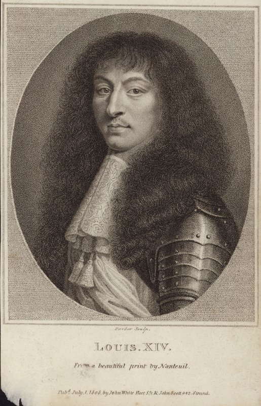 Portret van koning Lodewijk XIV van Frankrijk door Robert Nanteuil