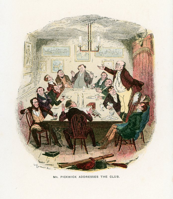 Illustratie voor de Pickwick Papers door Robert Seymour