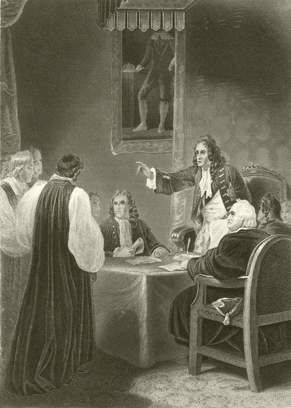 De Bisschoppen voor de Geheime Raad 1688 door Robert Smirke