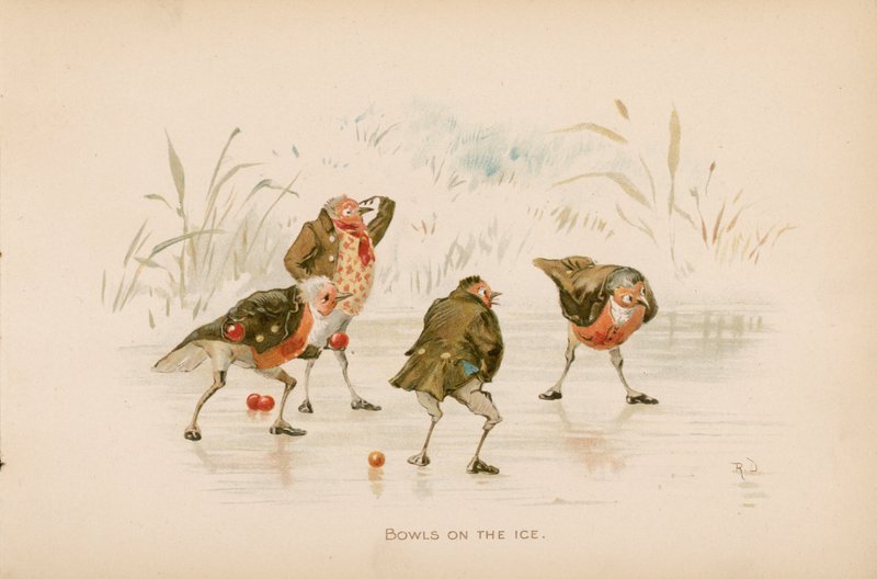 Illustratie voor The Twigs of Kerstmis in Ruddock Hall door Robert after Dudley