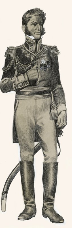 Antonio Lopez de Santa Anna door Ron Embleton