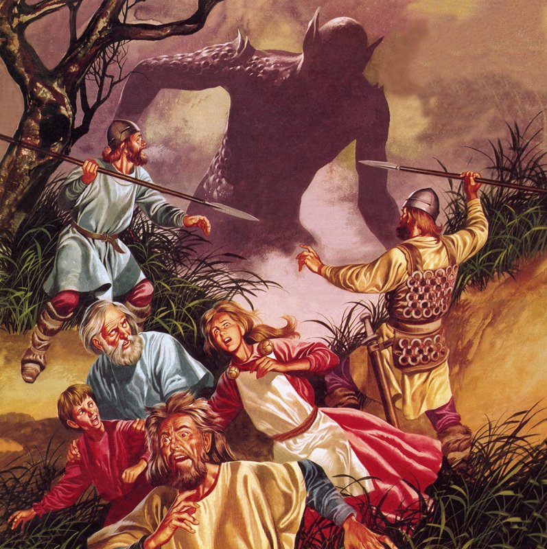 De legende van Beowulf: Grendel - Verschrikking in de moerassen door Ron Embleton
