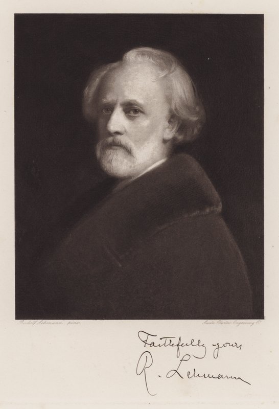 Rudolf Lehmann, Zelfportret door Rudolf Lehmann
