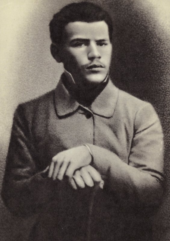 L N Tolstoi, Moskou, 1851 door Russian Photographer