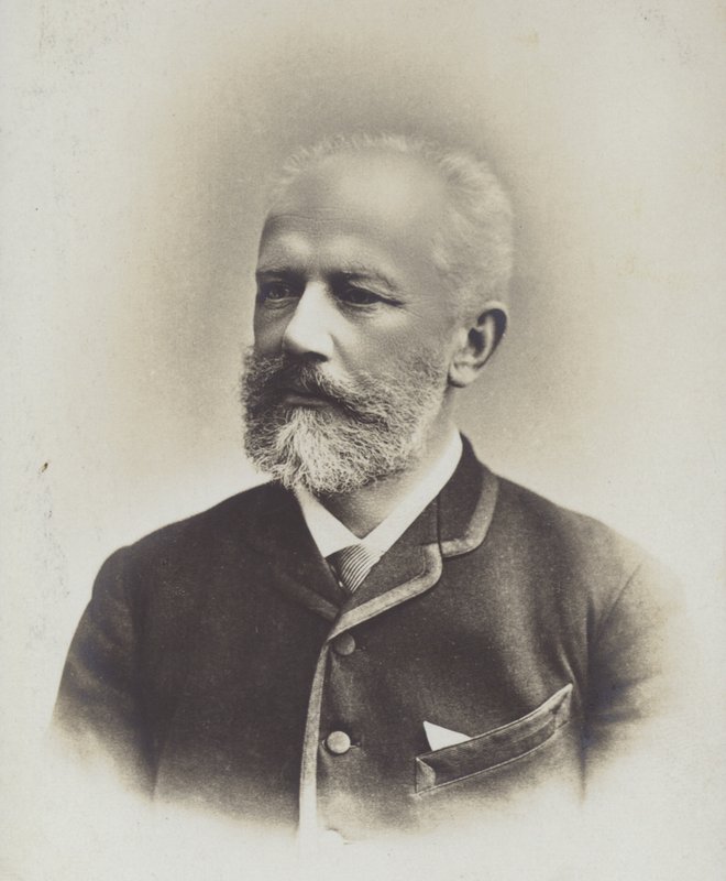 Portret van Pyotr Ilyich Tchaikovsky door Russian Photographer