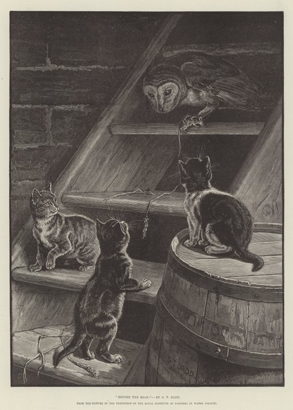 Voor de Rechter, naar het Schilderij in de Tentoonstelling van het Royal Institute of Painters in Water Colours door S.T. Dadd