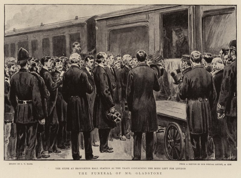 De begrafenis van Mr Gladstone door S.T. Dadd