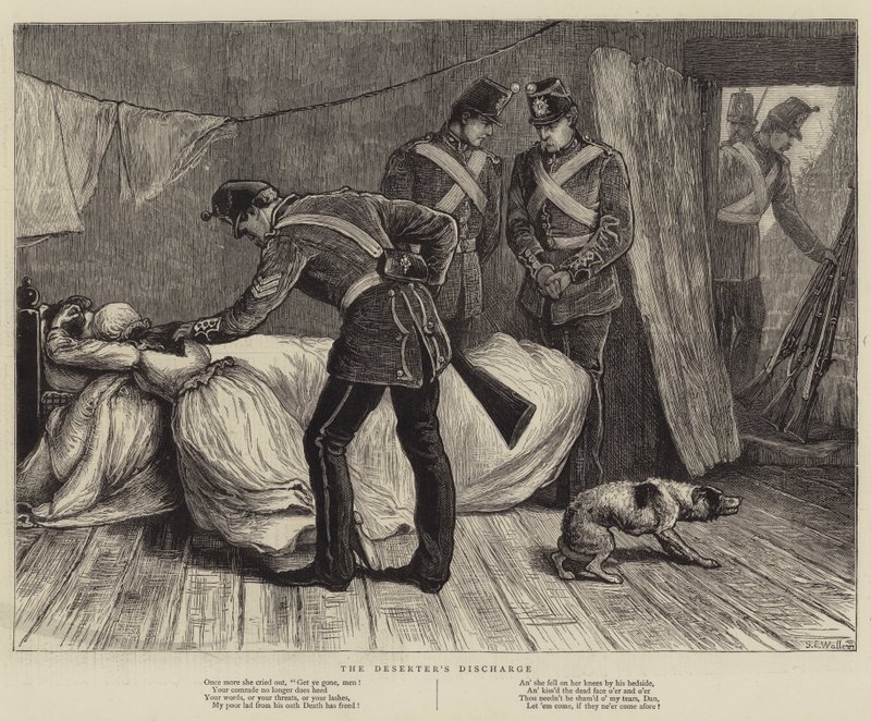 De ontslag van de deserteur door Samuel Edmund Waller