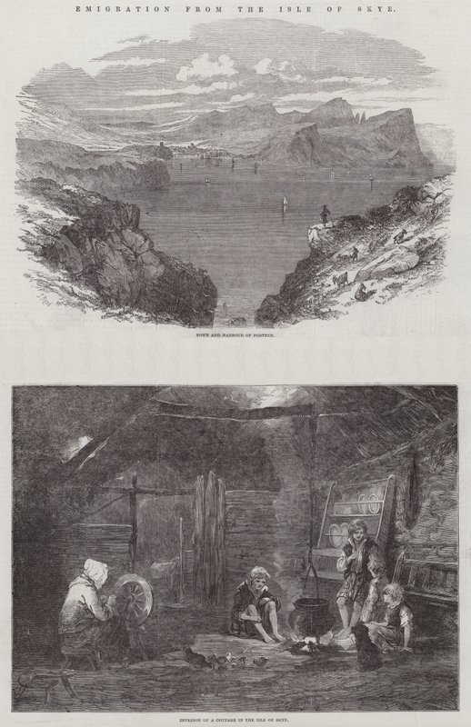 Emigratie van het eiland Skye door Samuel Read