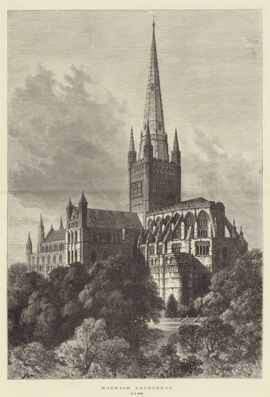 Kathedraal van Norwich door Samuel Read
