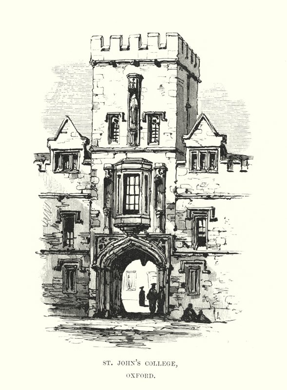 St. Johns College, Oxford door Samuel Read