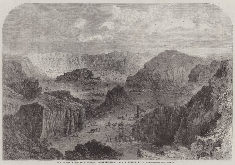 De Rubislaw Granietgroeve, Aberdeenshire door Samuel Read