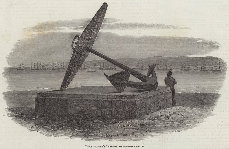 Het Anker van de Victory, op Southsea Beach door Samuel Read