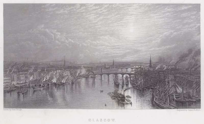 Glasgow (gravure) door Samuel (after) Bough