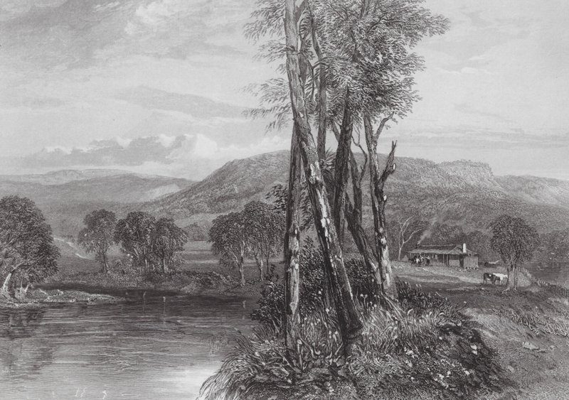 Australië: Aan de Goulburn, Victoria door Samuel (after) Prout