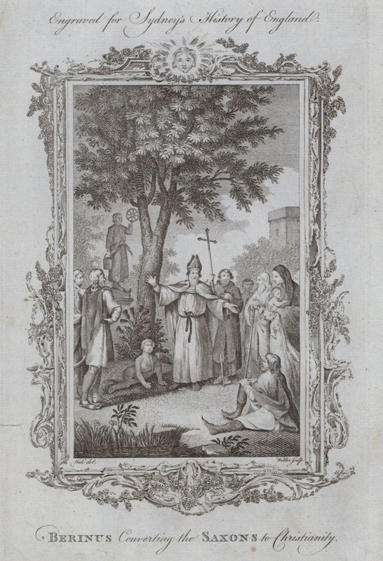 Berinus bekeert de Saksen tot het christendom door Samuel (after) Wale
