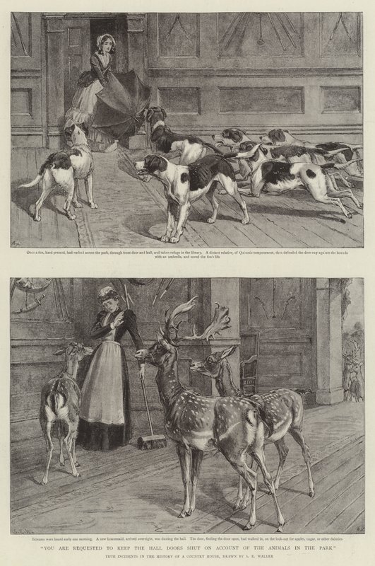 U wordt verzocht de Haldeuren gesloten te houden vanwege de dieren in het park door Samuel Edmund Waller