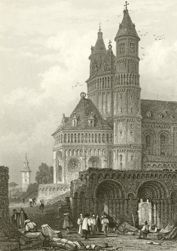 De kathedraal van Worms door Samuel Prout