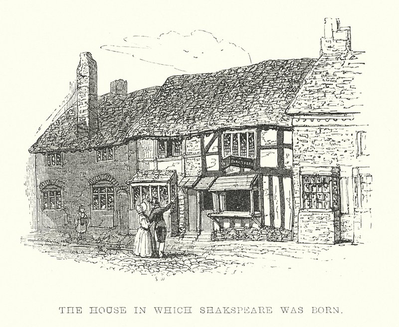 Het huis waarin Shakespeare werd geboren door Samuel Williams