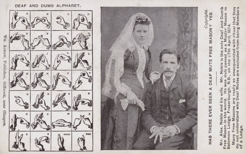 Doven- en stommenalfabet door Scottish Photographer