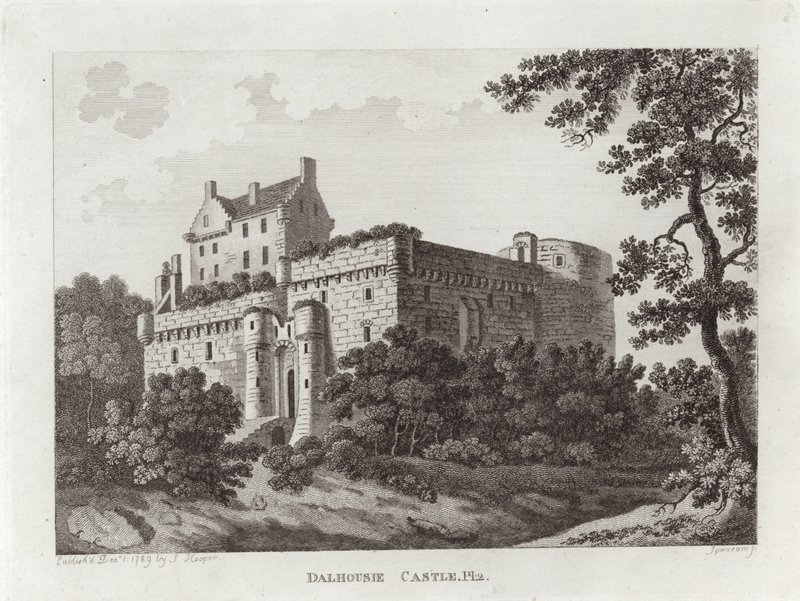 Kasteel Dalhousie door Scottish School